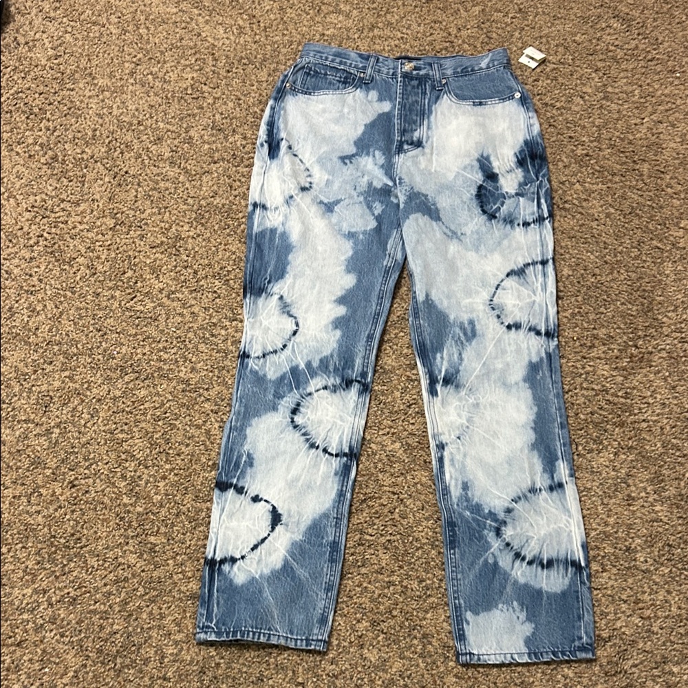 Juicy Couture Tie-Dye Indigo Tie Dye Jeans